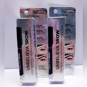 L’Oréal Unbelieva Brow Longwear Waterproof Tinted Brow Gel, 575 DARK BRUNETTE(2)
